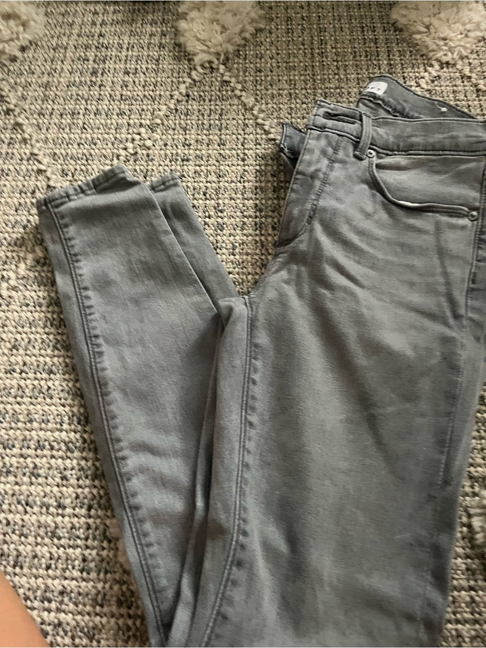 LOFT Gray High-Rise Skinny Jeggings